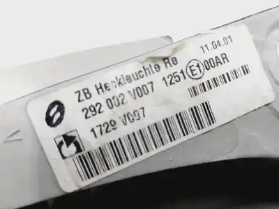 Second-hand car spare part right tailgate light for smart cabrio pure oem iam references 1729v007  