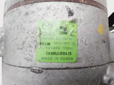 Peça sobressalente para automóvel em segunda mão compressor de ar condicionado a/a a/c por mazda 3 lim. () style referências oem iam ca500jubba15  