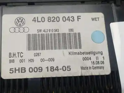 Gebrauchtes Autoersatzteil klimakontrolle zum audi q7 (4l) 3.0 tdi oem-iam-referenzen 4l0820043f  