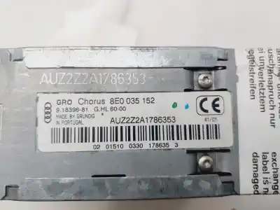 Автозапчасти б/у аудиосистема / радио cd за audi a4 b6 (8e2) 1.9 tdi ссылки oem iam 8e0035152