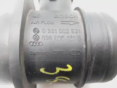 Автозапчастина б/у витратомір повітря для audi a3 (8p) 1.9 tdi ambiente посилання на oem iam 038906461b  