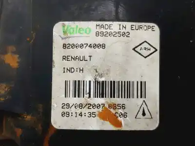 Peça sobressalente para automóvel em segunda mão farol / projetor de nevoeiro direito por renault scenic ii confort authentique referências oem iam 8200074008  