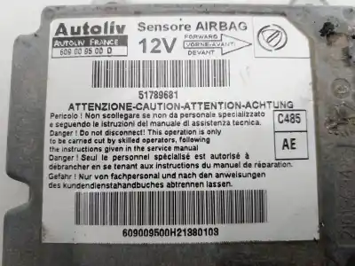 Автозапчасти б/у блок управления подушками безопасности за LANCIA YPSILON (101) 1.2 8V ссылки OEM IAM 51789681  