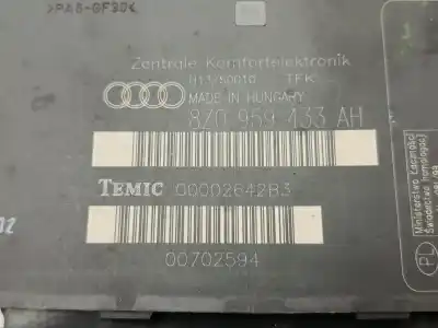 Автозапчасти б/у комфортный модуль за audi a2 (8z) 1.4 tdi (66kw) 90 cv / 66 kw ссылки oem iam 8z0959433ah Автозапчасти б/у комфортный модуль за audi a2 (8z) 1.4 tdi (66kw) 90 cv / 66 kw ссылки oem iam 8z0959433ah