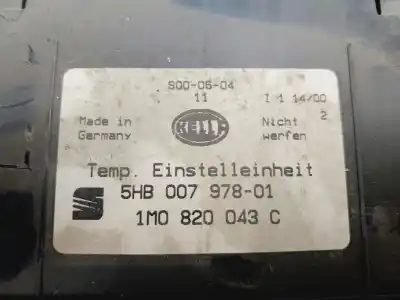 Peça sobressalente para automóvel em segunda mão comando de sofagem (chauffage / ar condicionado) por seat leon (1m1) 1.6 referências oem iam 1m0820043c