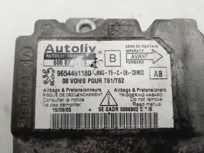 Автозапчастина б/у блок управління подушками безпеки для peugeot 307 break/sw (s2) sw pack 109 cv / 80 kw посилання на oem iam 9654491180  