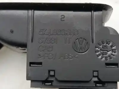 Peça sobressalente para automóvel em segunda mão botão / interruptor elevador vidro traseiro direito por volkswagen golf vi (5k1) 1.4 tsi referências oem iam 5k4868346