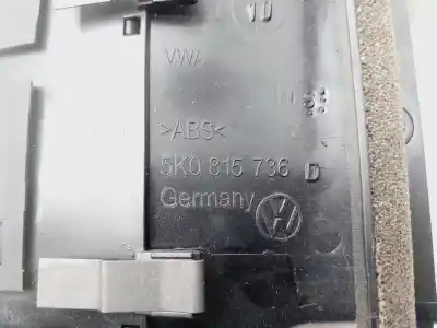 Peça sobressalente para automóvel em segunda mão grelha de ventilação tablier por volkswagen golf vi (5k1) 1.4 tsi referências oem iam 5k0819728n