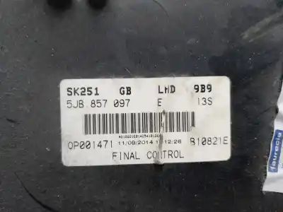 Автозапчастина б/у бардачок для skoda rapid ambition посилання на oem iam 5jb857097e  