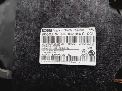 Автозапчастина б/у обработка передніх правіх дверей для skoda rapid ambition посилання на oem iam 5jb867012   Автозапчастина б/у обработка передніх правіх дверей для skoda rapid ambition посилання на oem iam 5jb867012