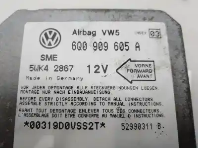 Автозапчасти б/у блок управления подушками безопасности за seat toledo (1m2) signum ссылки oem iam 6q0909605a  