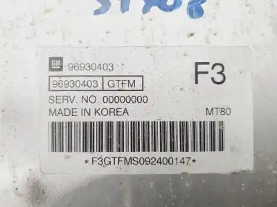 Peça sobressalente para automóvel em segunda mão centralina de motor uce por chevrolet aveo ls referências oem iam 96930403  