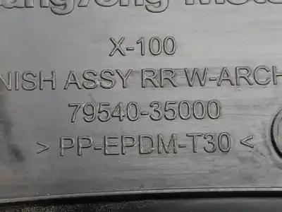 Second-hand car spare part right rear winglet for ssangyong xlv limited 4x2 115 cv / 85 kw oem iam references 7954035000  