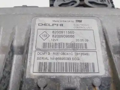 Автозапчастина б/у ебу контролер двигуна для renault clio iii authentique посилання на oem iam 8200911560  