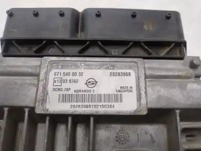 İkinci el araba yedek parçası ecu motor kontrol cihazi için ssangyong korando quartz 4x2 oem iam referansları 6715400032  