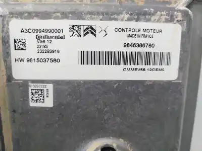 Second-hand car spare part ecu engine control for citroen c3 shine oem iam references 9846386780  