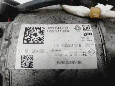 Peça sobressalente para automóvel em segunda mão compressor de ar condicionado a/a a/c por renault captur ii zen 91 cv / 67 kw referências oem iam 926004423r  
