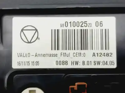 Автозапчастина б/у багатофункційний дисплей для citroen c4 cactus van (0b_, 0p_) puretech 110 посилання на oem iam 98010025zd  