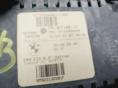 Second-hand car spare part multifunction display for bmw x1 (e84) sdrive 18d oem iam references 2171497