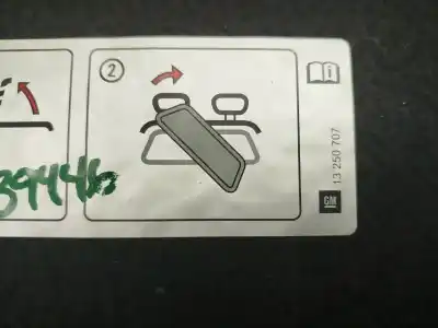 Second-hand car spare part parcel shelf for opel corsa d cosmo oem iam references 13250707  