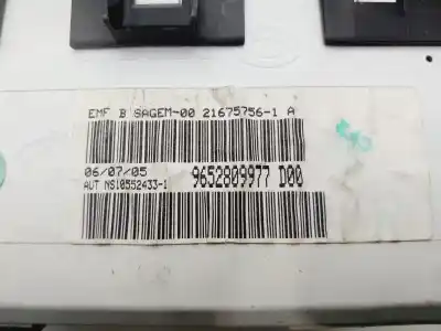 Second-hand car spare part multifunction display for peugeot 307 break / sw (s1) sw clim oem iam references 9652809977  