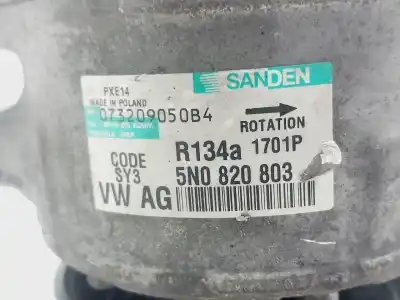 Peça sobressalente para automóvel em segunda mão compressor de ar condicionado a/a a/c por volkswagen scirocco (137) 2.0 tdi (125kw) referências oem iam 5n0820803