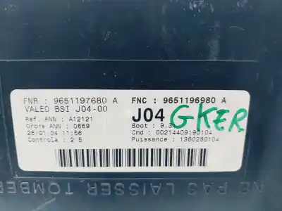 Автозапчасти б/у блок управления бси за peugeot 307 break / sw (s1) break xs ссылки oem iam 9651197680  