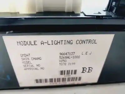 Peça sobressalente para automóvel em segunda mão centralina de luzes por chevrolet epica lt referências oem iam 96647137