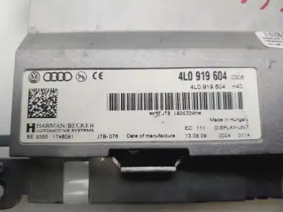 Second-hand car spare part multifunction display for audi a6 berlina (4f2) 2.7 tdi oem iam references 4l0919604  