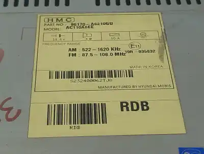 Peça sobressalente para automóvel em segunda mão  por HYUNDAI I30 (GD)  Referências OEM IAM 96170A6210GU  