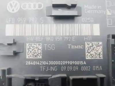 Second-hand car spare part central locking pump for audi a6 berlina (4f2) 2.7 tdi oem iam references 4f0959792s