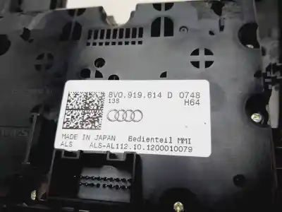 Peça sobressalente para automóvel em segunda mão comando de controlo do rádio por audi a3 (8v) ambition referências oem iam 8v0919614d  