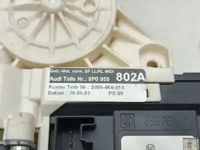 Second-hand car spare part right front window motor for audi a3 (8p1) 2.0 tdi 16v oem iam references 8p0959802a  