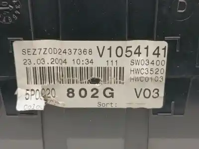 Peça sobressalente para automóvel em segunda mão quadrante por seat altea (5p1) reference referências oem iam 5p0920802g  
