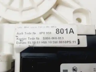 Second-hand car spare part left front window motor for audi a3 (8p1) 2.0 tdi 16v oem iam references 8p0959801a  