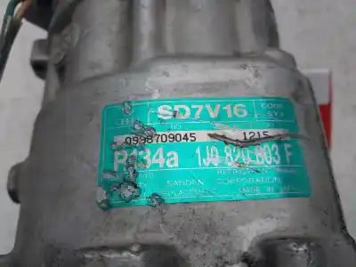 Second-hand car spare part air conditioning compressor for seat toledo (1m2) signo oem iam references 1j0820803f  