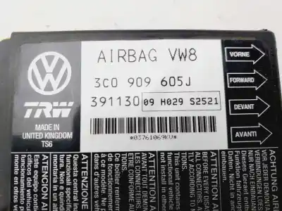 Автозапчасти б/у блок управления подушками безопасности за volkswagen passat b6 (3c2) 2.0 tdi 16v ссылки oem iam 3c0909605j  