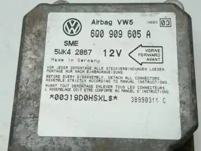 Автозапчастина б/у блок управління подушками безпеки для seat leon (1m1) 1.9 tdi посилання на oem iam 6q0909605a  