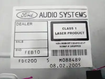 Автозапчасти б/у аудиосистема / радио cd за ford focus c-max (cap) ambiente (d) ссылки oem iam 4m5t18c815ad  