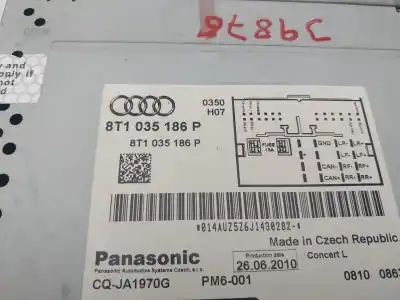 Автозапчасти б/у аудиосистема / радио cd за audi a4 b8 (8k2) 2.0 tdi ссылки oem iam 8t1035186p  