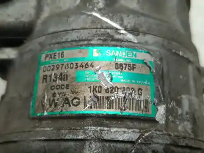 Peça sobressalente para automóvel em segunda mão compressor de ar condicionado a/a a/c por seat altea (5p1) reference referências oem iam 1k0820803g  
