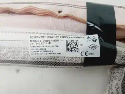 Peça sobressalente para automóvel em segunda mão airbag de cortina dianteiro direito por renault austral techno 199 cv / 147 kw referências oem iam 985p07196r