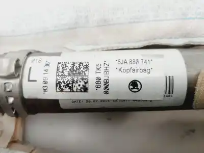 Peça sobressalente para automóvel em segunda mão airbag de cortina dianteiro esquerdo por skoda rapid ambition referências oem iam 5ja880741