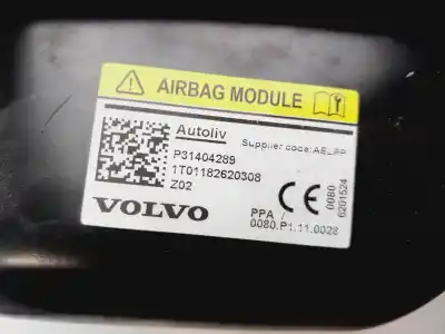 Peça sobressalente para automóvel em segunda mão airbag dianteiro direito por volvo v40 r-design momentum 152 cv / 112 kw referências oem iam 31404289