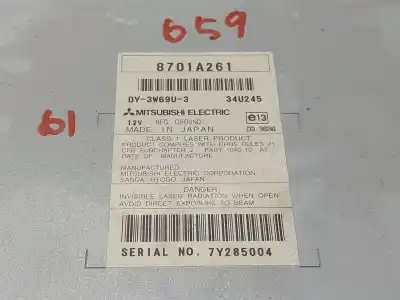 Автозапчастина б/у аудіо система / радіо cd для mitsubishi outlander (cw0) 2.0 di-d invite посилання на oem iam 8701a261  