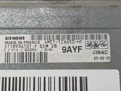 Second-hand car spare part ecu engine control for ford focus berlina (cap) trend oem iam references 4m5112a650hf