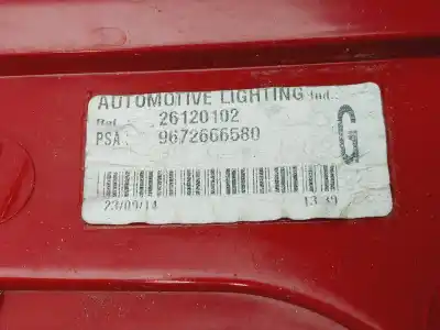 Piesă de schimb auto la mâna a doua lampã spate stânga pentru peugeot 5008 allure referințe oem iam 9672666580