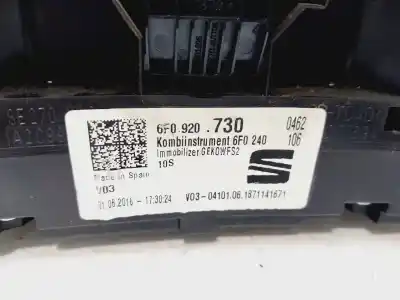 Peça sobressalente para automóvel em segunda mão quadrante por seat ibiza (kj1) reference plus referências oem iam 6f0920730  