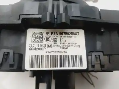 Second-hand car spare part steering wheel switch for citroen c4 lim. business oem iam references 96759258xt  