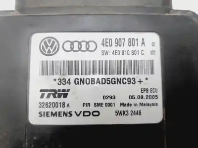 Pezzo di ricambio per auto di seconda mano modulo elettronico per audi a8 (4e2) 4.2 quattro riferimenti oem iam 4e0907801a  
